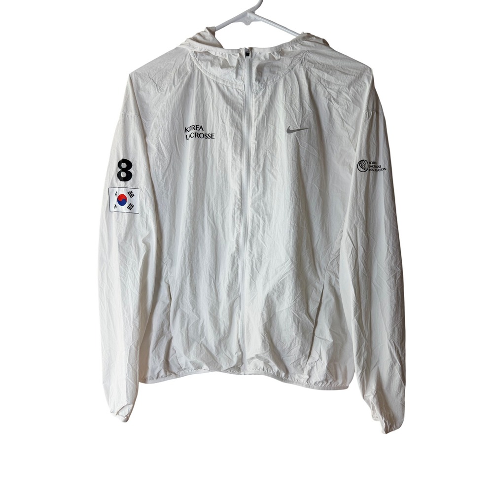 Nike Korea Lacrosse Association Tempo Windbreaker Jacket Size M